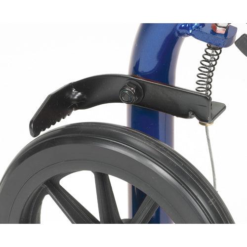 Rollator 4-Wheel with Pouch & Padded Seat Blue - Drive