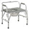 Bariatric Drop-Arm Commode Deluxe Assembled