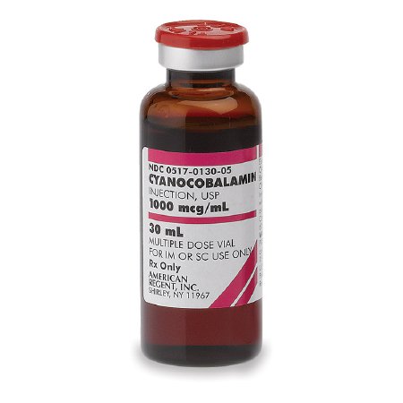 Cyanocobalamin 1,000 mcg / mL Injection 30 mL