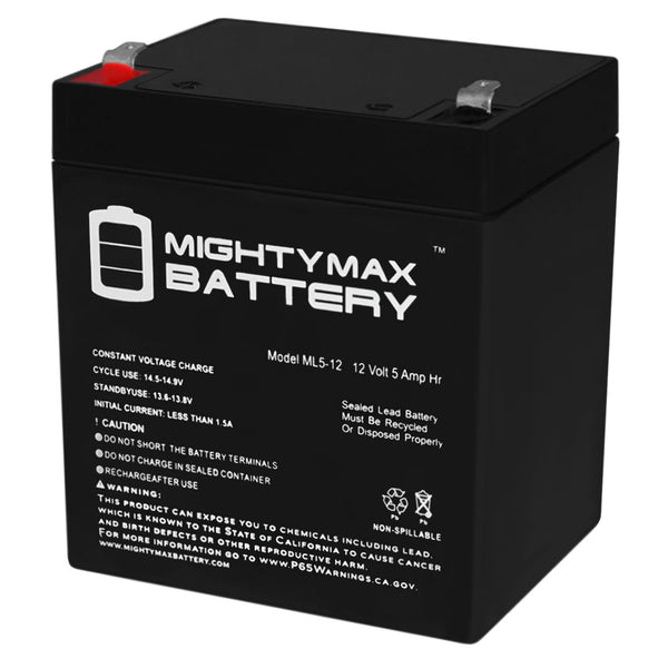 12V 5AH SLA REPLACEMENT BATTERY Terminal: F1