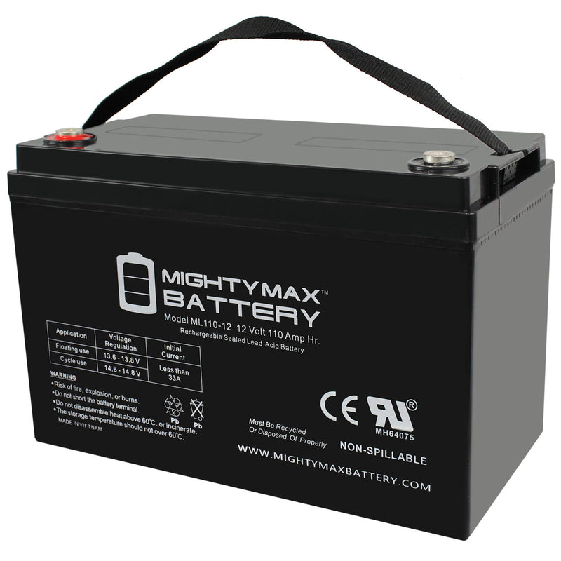 12V 110AH Battery Replaces D5751 Wheelchair Mobility Deep Cycle