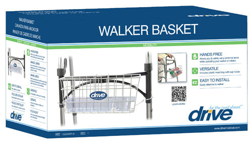 Snap-On Walker Basket for Folding Walkers