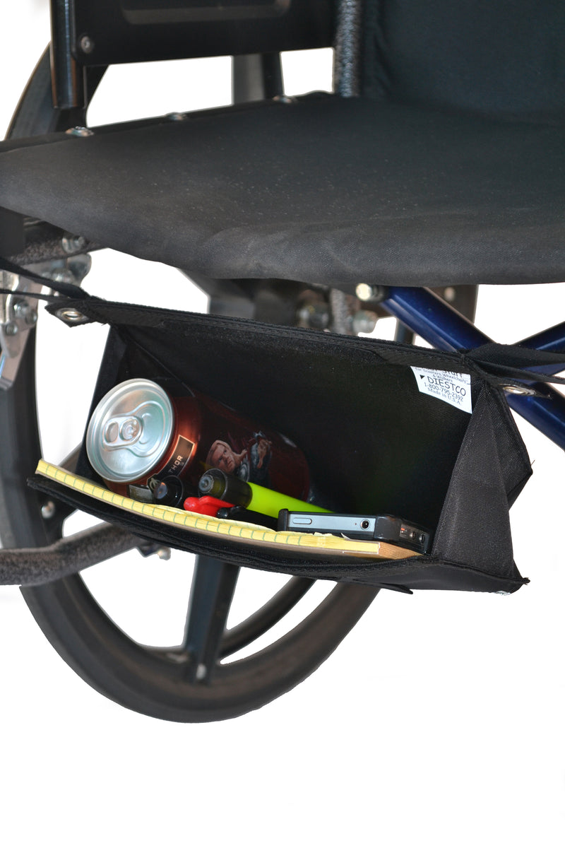 Small Glove Box for Manual Wheelchairs - Underseat Mount