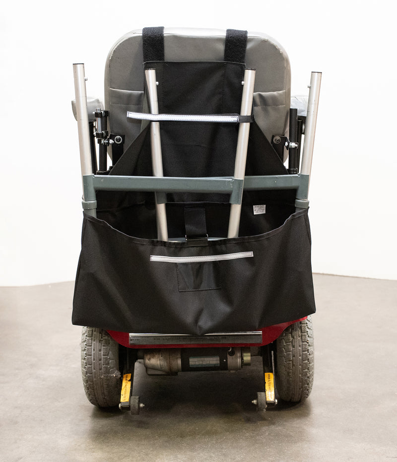 Walker Holder mounted on a Powerchair - For Mobility Scooters, Powerchairs, and Wheelchairs