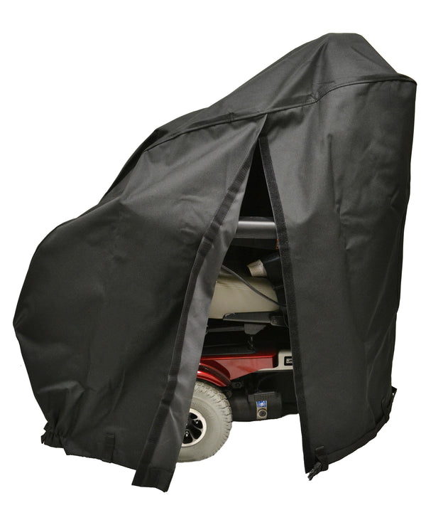 Heavy Duty Powerchair Cover with Backslit to Tie down