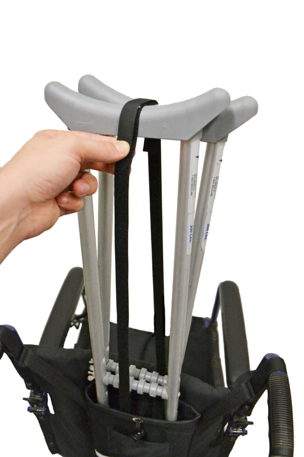 Crutch Holder for Manual Wheelchairs
